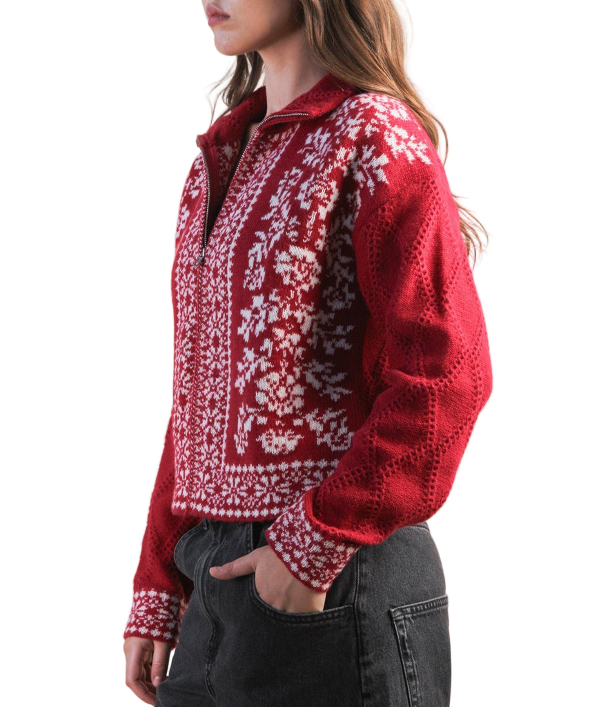 Nordic Zip-Up Cardigan