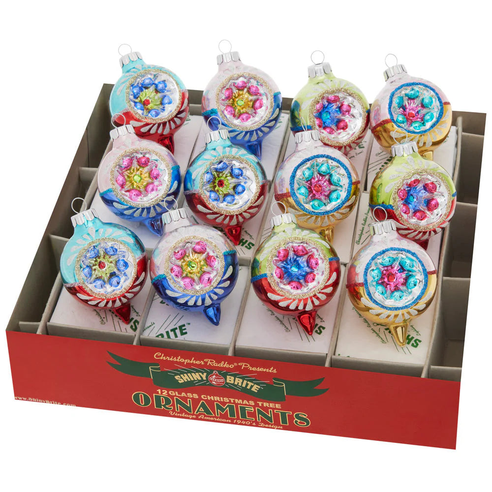Christmas Confetti Ornaments Reflector Rounds-12ct