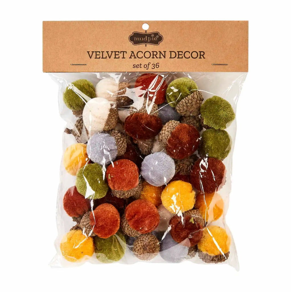 Bag of Tiny Velvet Acorns  Mud Pie   