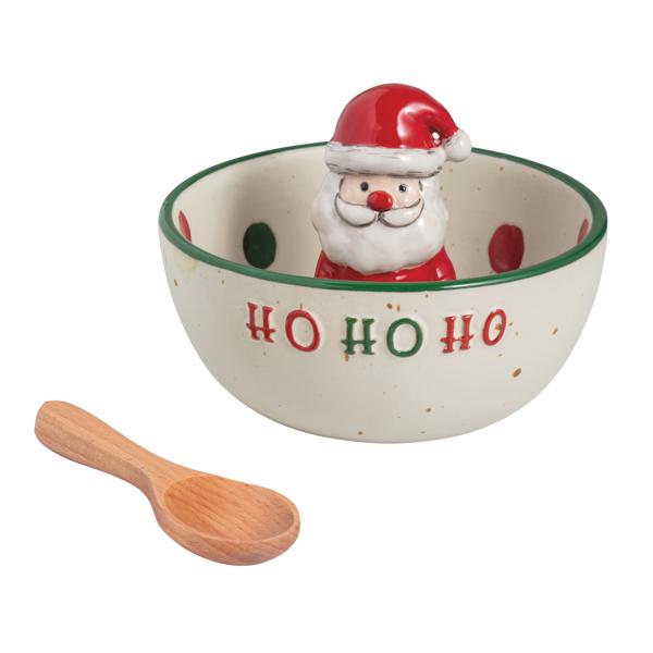 Santa Farm Christmas Candy Dish