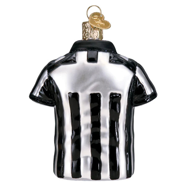 Referee Shirt Glass Ornament  Old World Christmas   