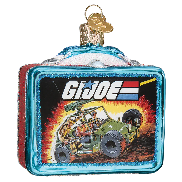 G.I. Joe Lunchbox Glass Ornament  Old World Christmas   