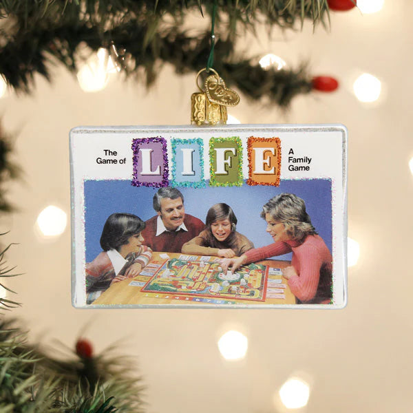 The Game of Life Glass Ornament  Old World Christmas   