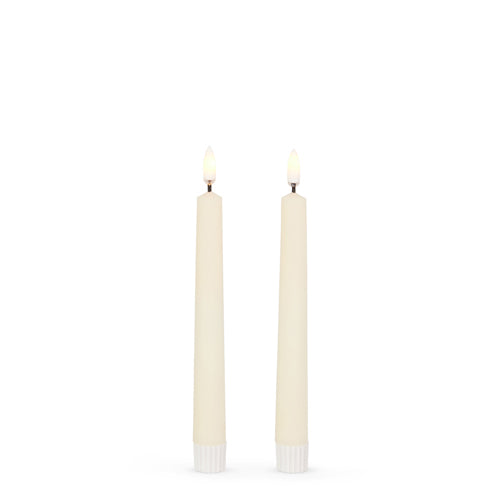 Ivory Flameless Taper Candles