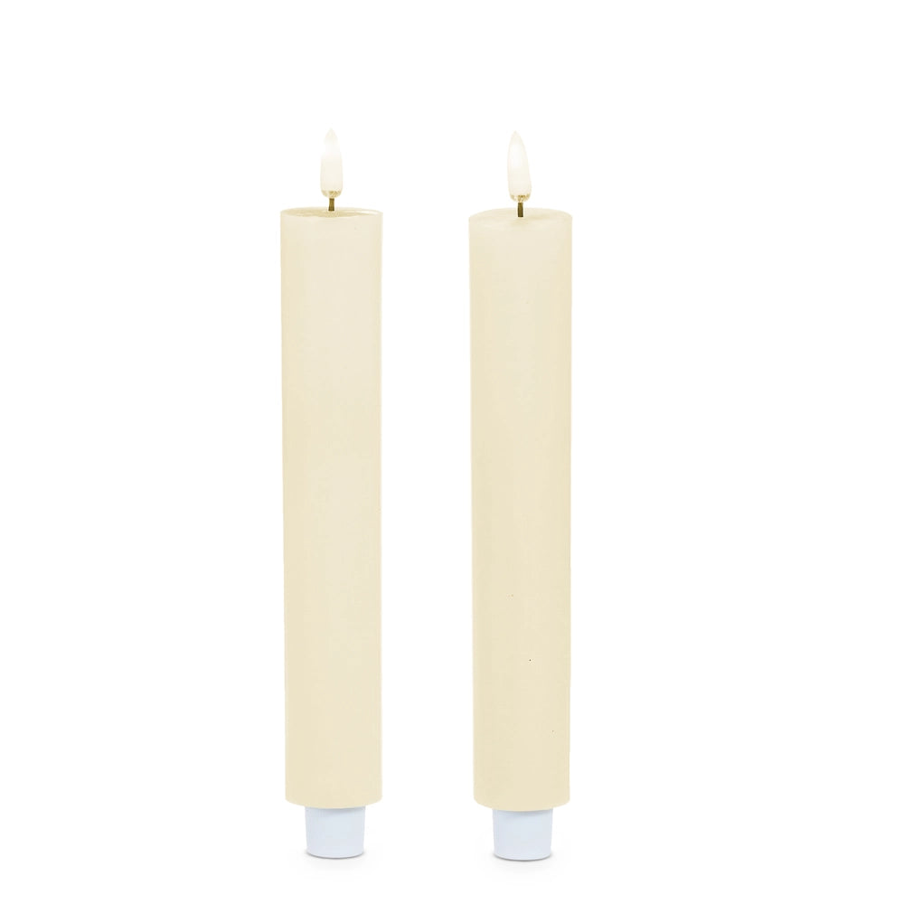 Ivory Taper Flameless Candles