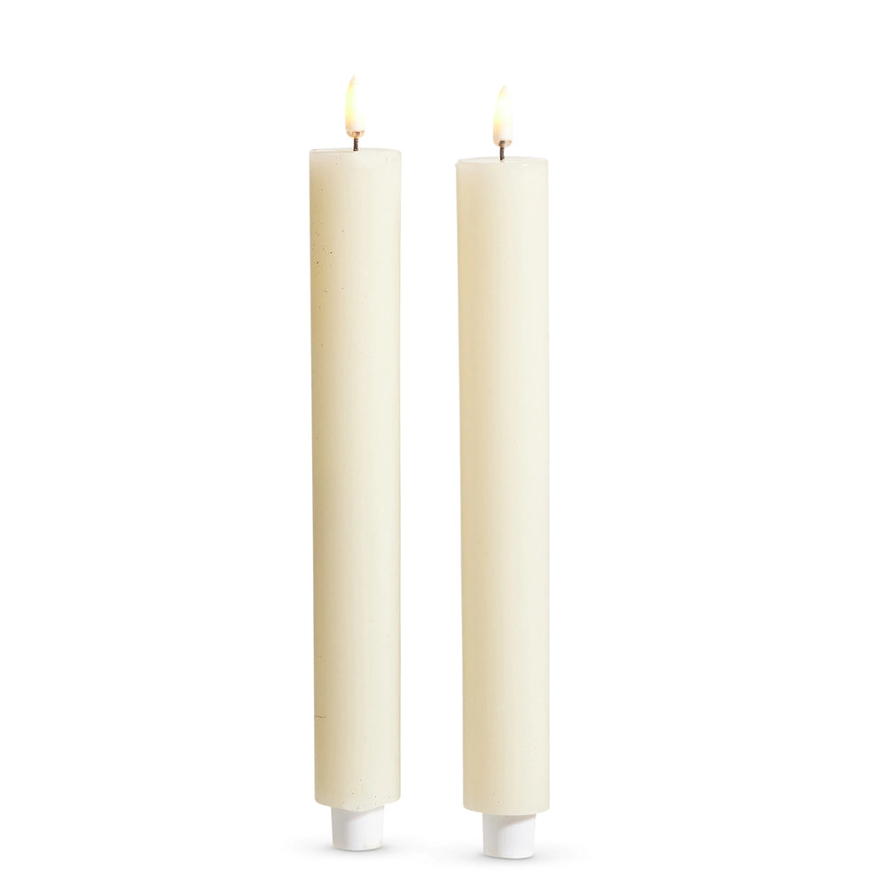 Ivory Taper Flameless Candles