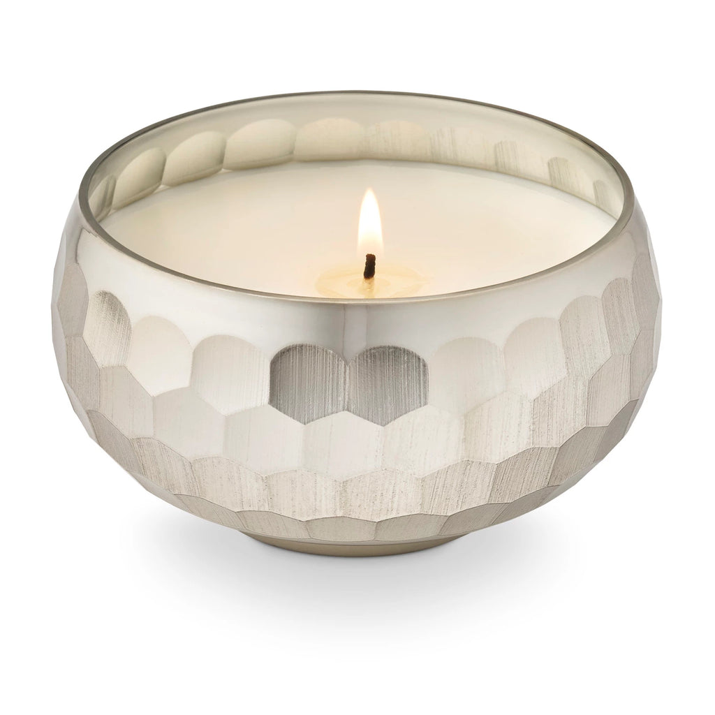 silver Disco Bowl Candle