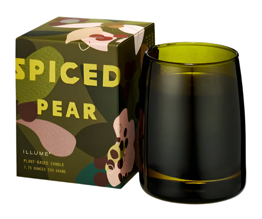 Spiced Pear glass Candle