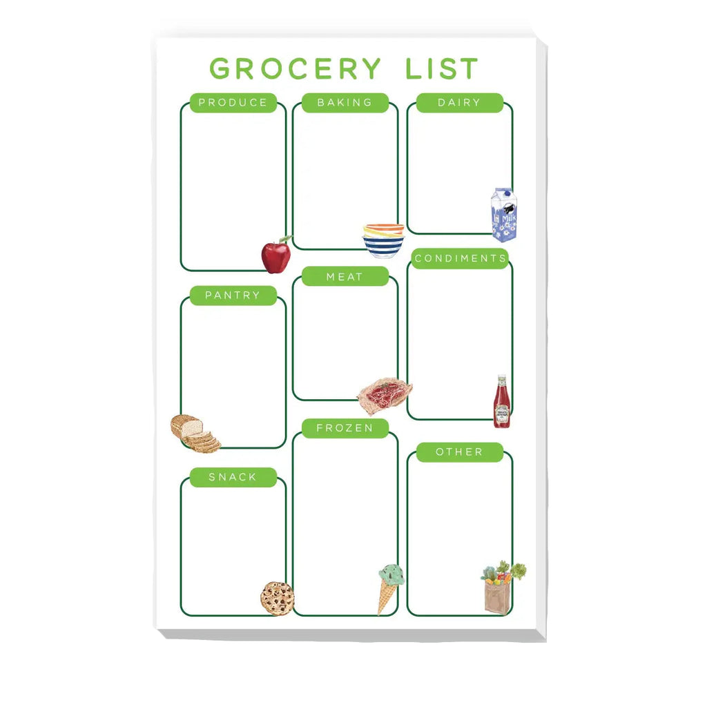 Grocery List Fill-In Large Notepad