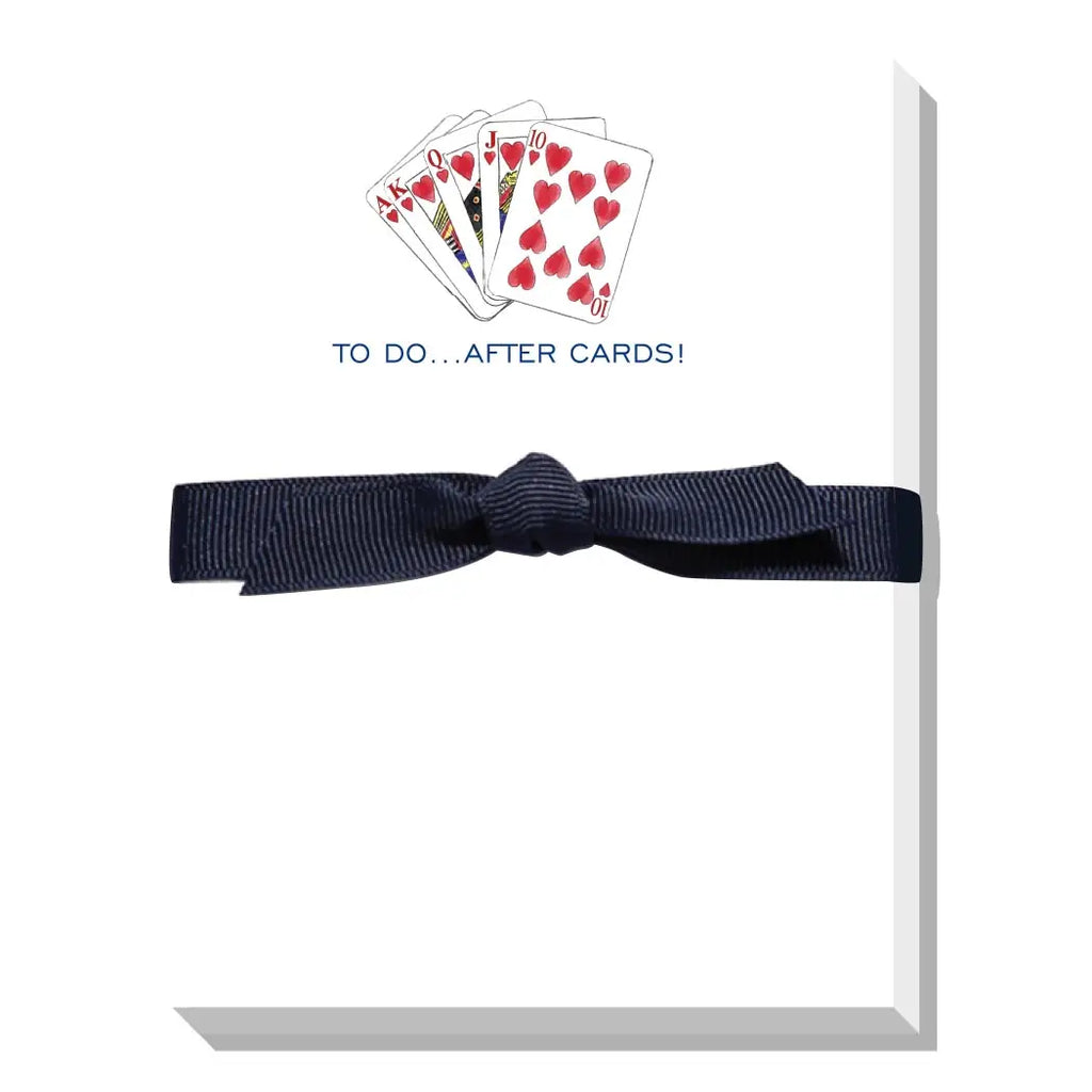 To Do After Cards Mini Notepad