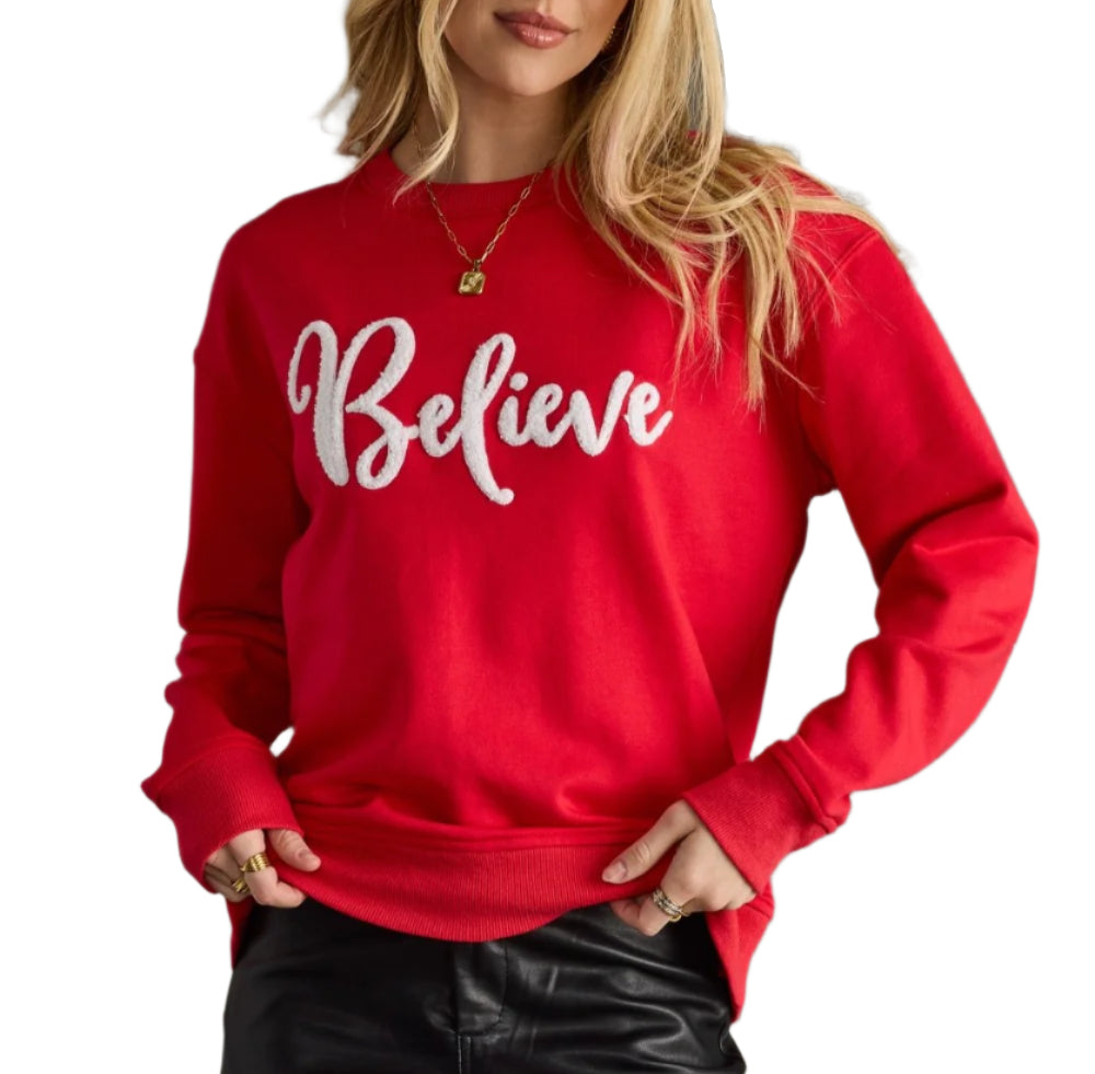 Red Believe Sweatshirt