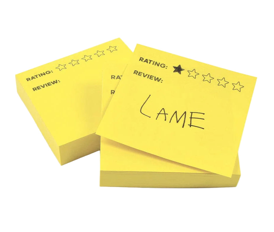 Over-Rated Sticky Notes