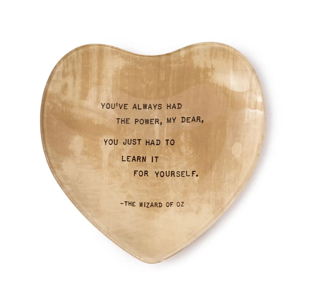 You've Always Had The Power Heart Decoupage Plate