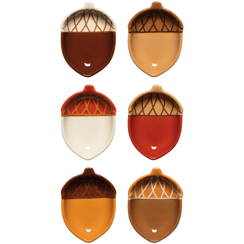 Oak & Acorn Shaped Pinch Bowl Set