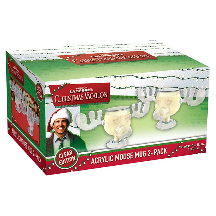 Christmas Vacation Acrylic Moose Mug Set