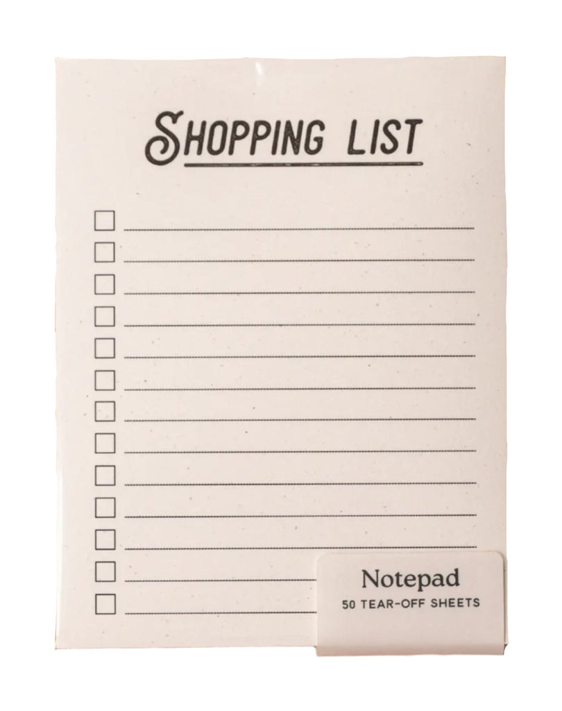 Shopping List Notepad