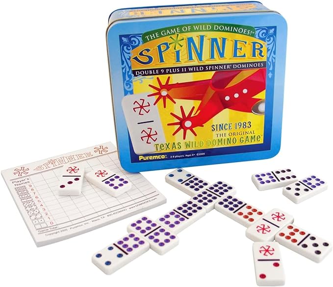 Spinner Double 9 Dominoes  University Games   