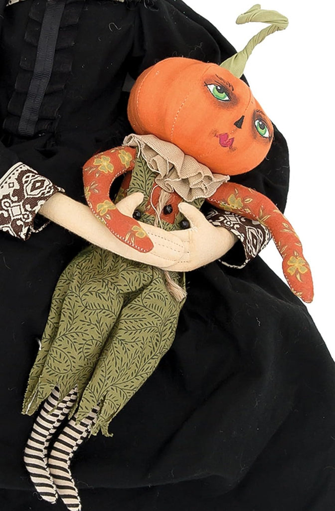 Marleigh Witch & Pumpkin figurine
