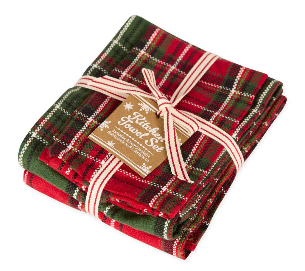 Boughs of Holly Dishtowel Set