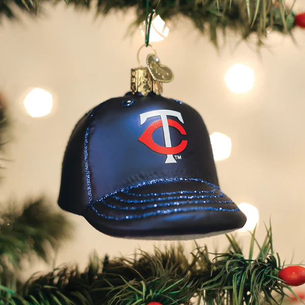 Twins Baseball Cap Ornament  Old World Christmas   