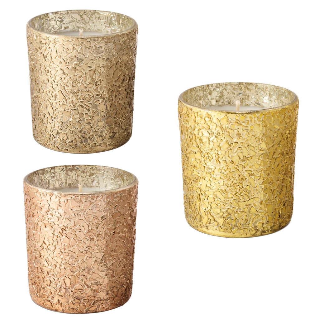 Glitter Glass Candles