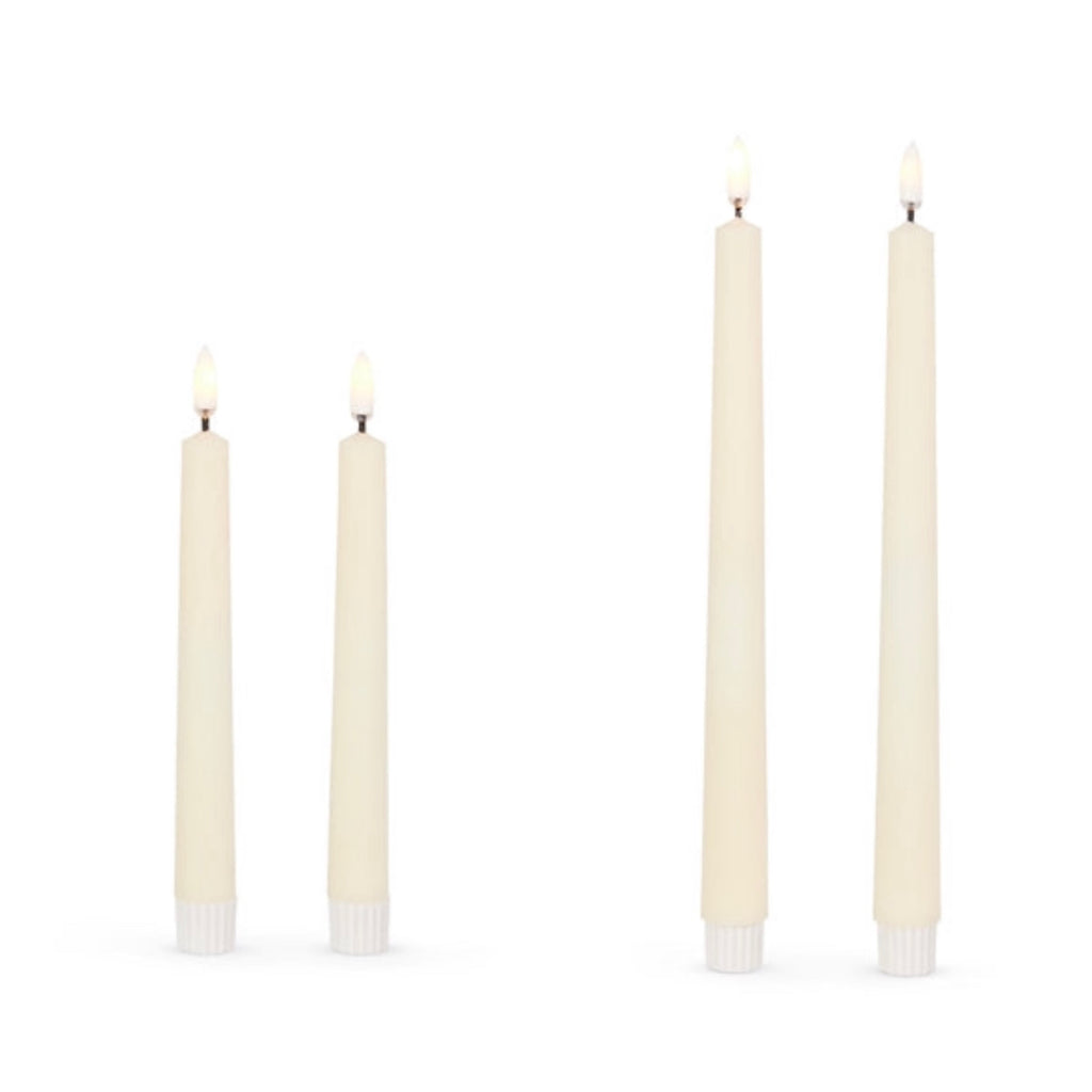 Ivory Flameless Taper Candles