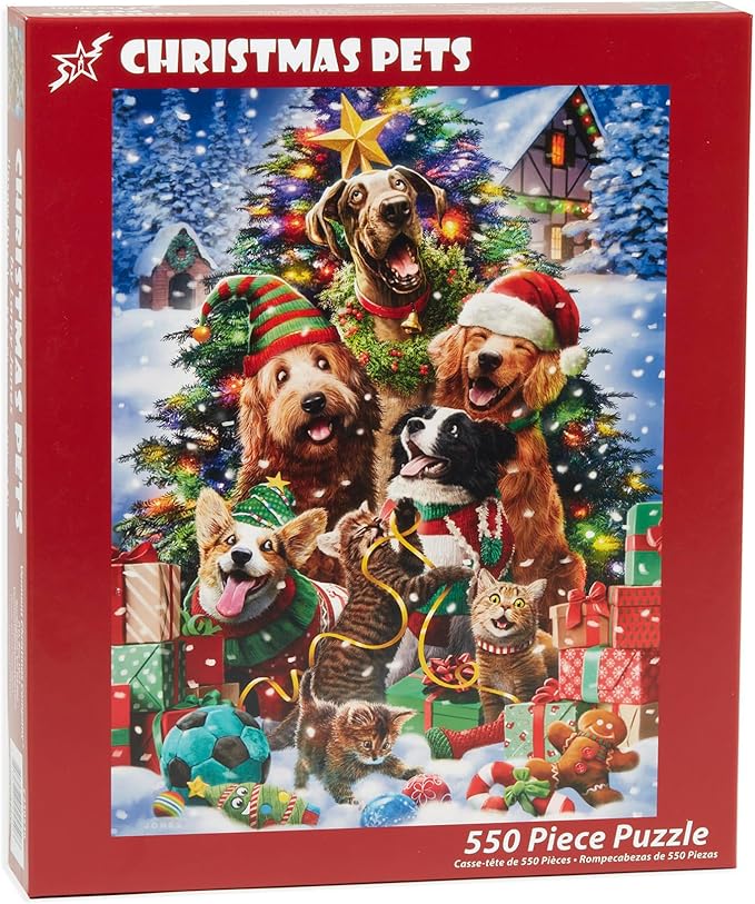 Christmas Pets 550 Piece Puzzle