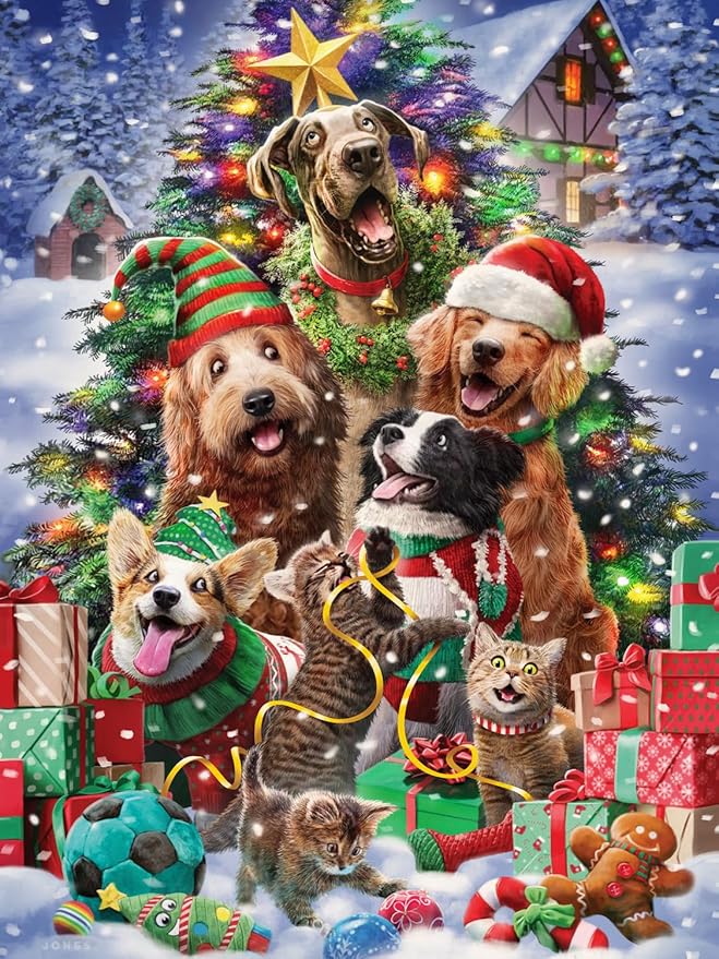 Christmas Pets 550 Piece Puzzle