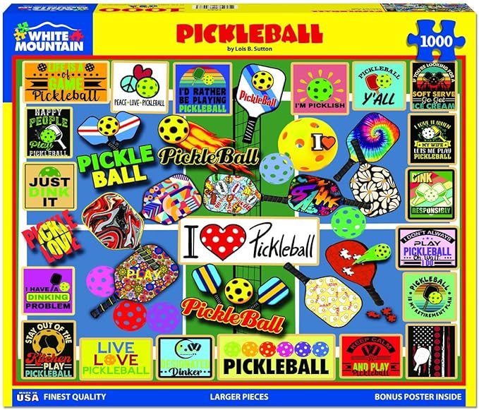 Pickleball Puzzle  White Mountain Puzzles   