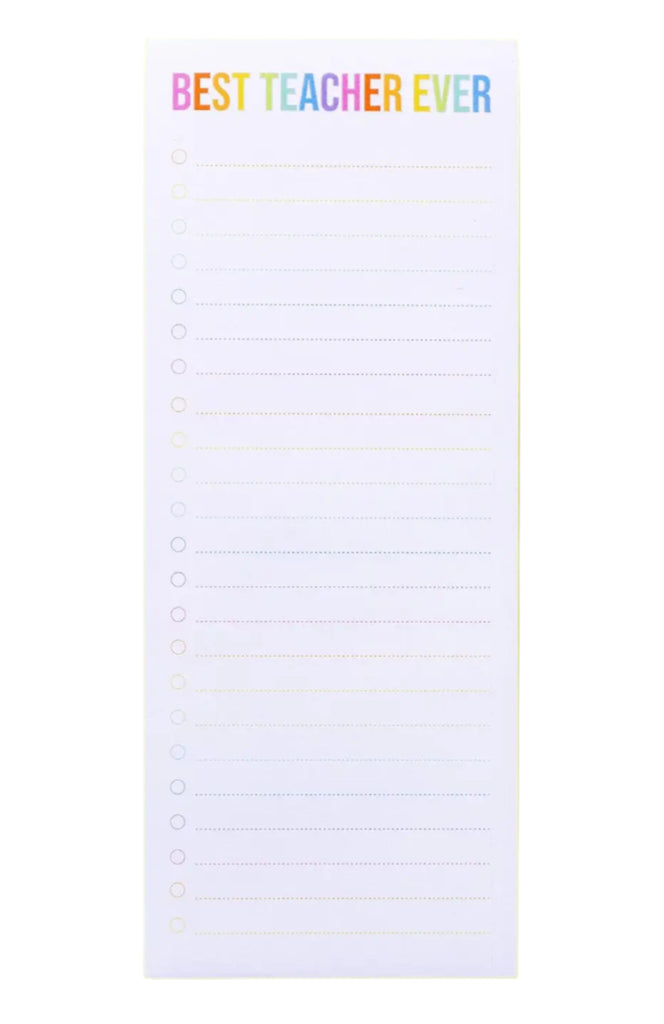 Best Teacher Ever List Pad w/ Magnet