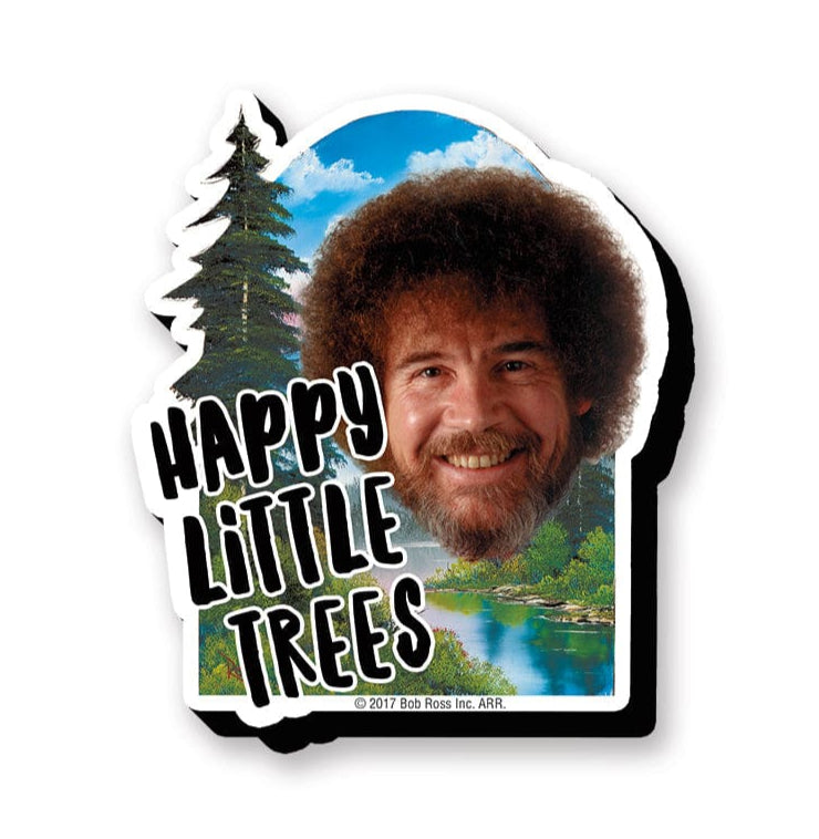 Bob Ross Trees Chunky Magnet