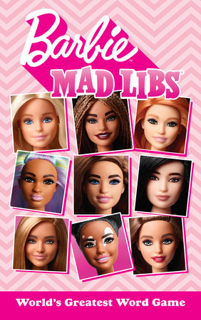 barbie mad libs book with barbie faces on cover