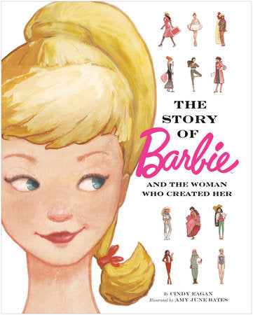 cartoon image of barbie on the story of barble cover of book