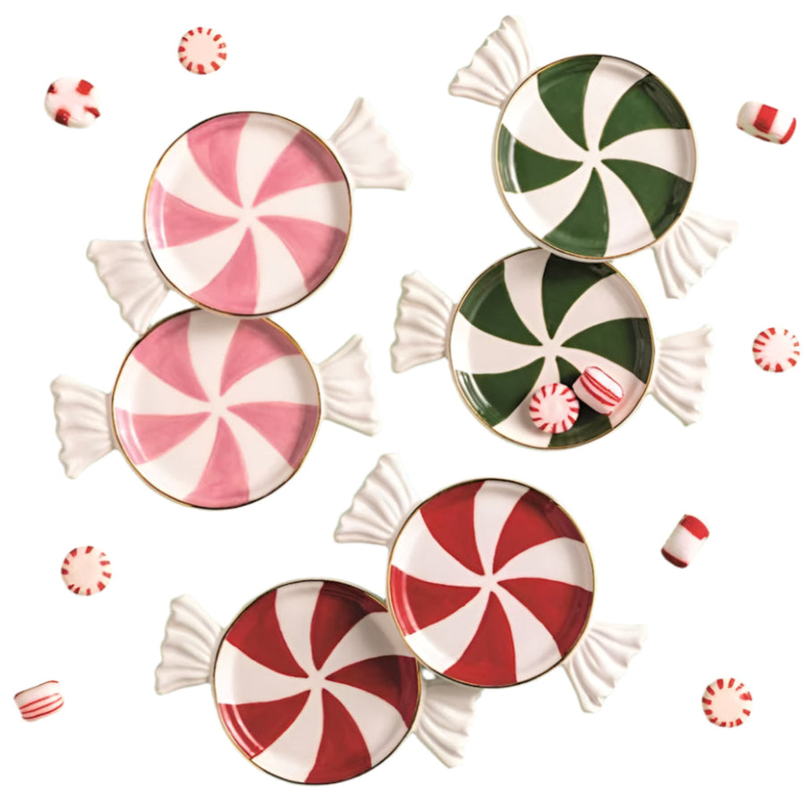 Candy Shaped Tidbit Plate Set