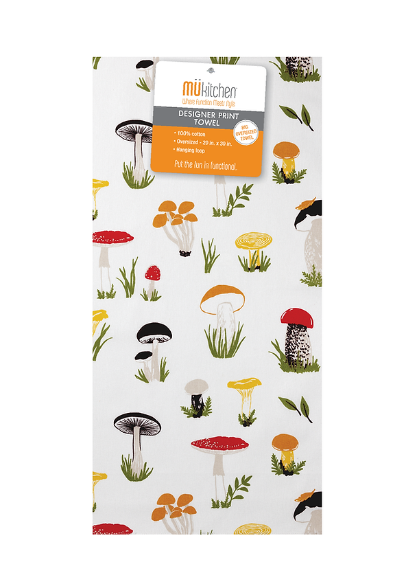 Printed Kitchen Towels  Mu Kitchen Shrooms  