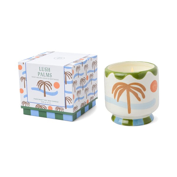 Handpainted "Palm Tree" Ceramic Candle or Boxed Matches  Paddywax   