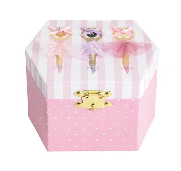 3 Ballerina Ballet Musical Jewelry Box