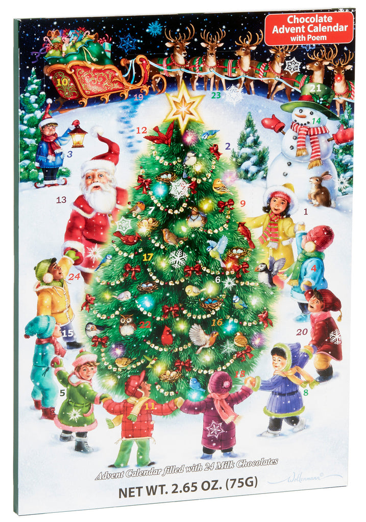 Chocolate Filled Advent Calendars  Vermont Christmas Company Gather Round the Tree  