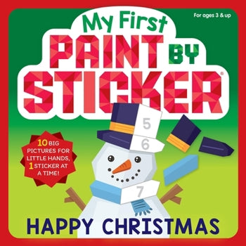 My First Paint By Sticker: Happy Christmas