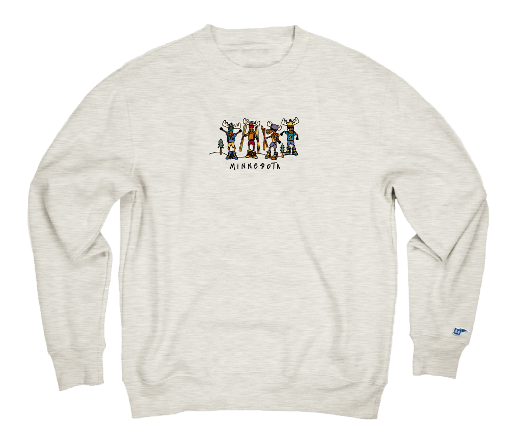 MN Moose Skiers Crewneck