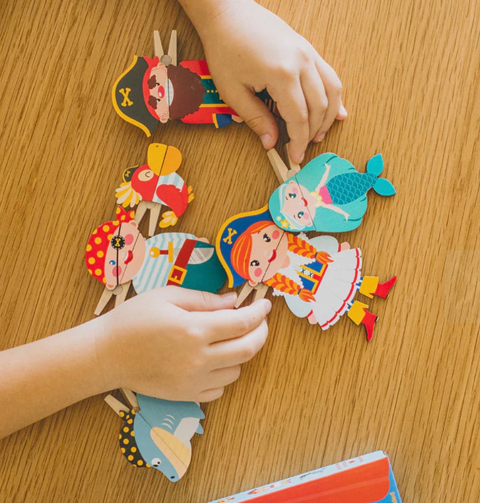 Clothespin Puppets Pirates
