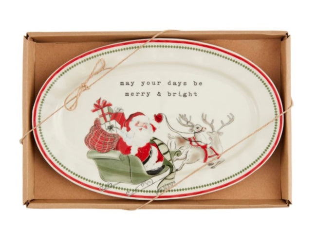 Classic Christmas Sentiment Plate