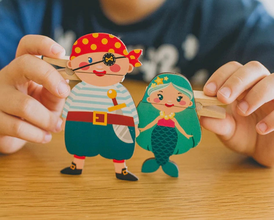 Clothespin Puppets Pirates