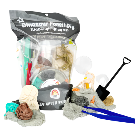 Dinosaur Fossil Dig KidDough Play Kit