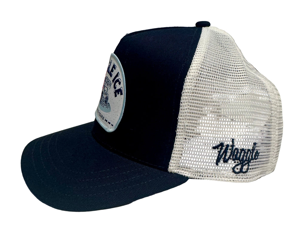 Ice Fishing Tours Trucker Hat by Waggle