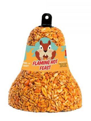 Flaming Hot Bird Seed Bell  Mr. Bird   