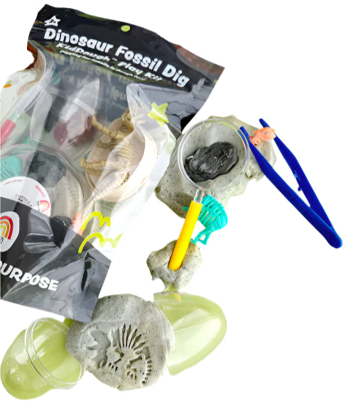 Dinosaur Fossil Dig KidDough Play Kit