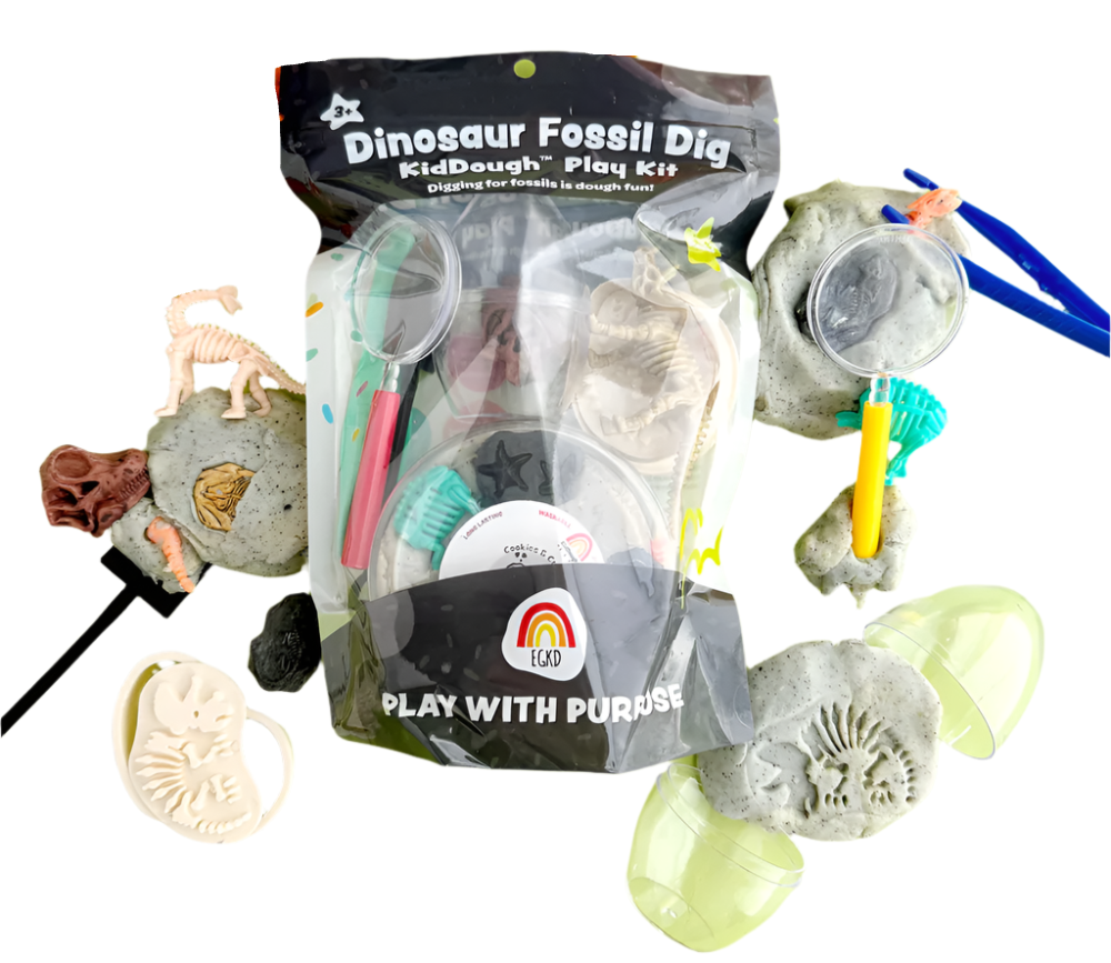 Dinosaur Fossil Dig KidDough Play Kit