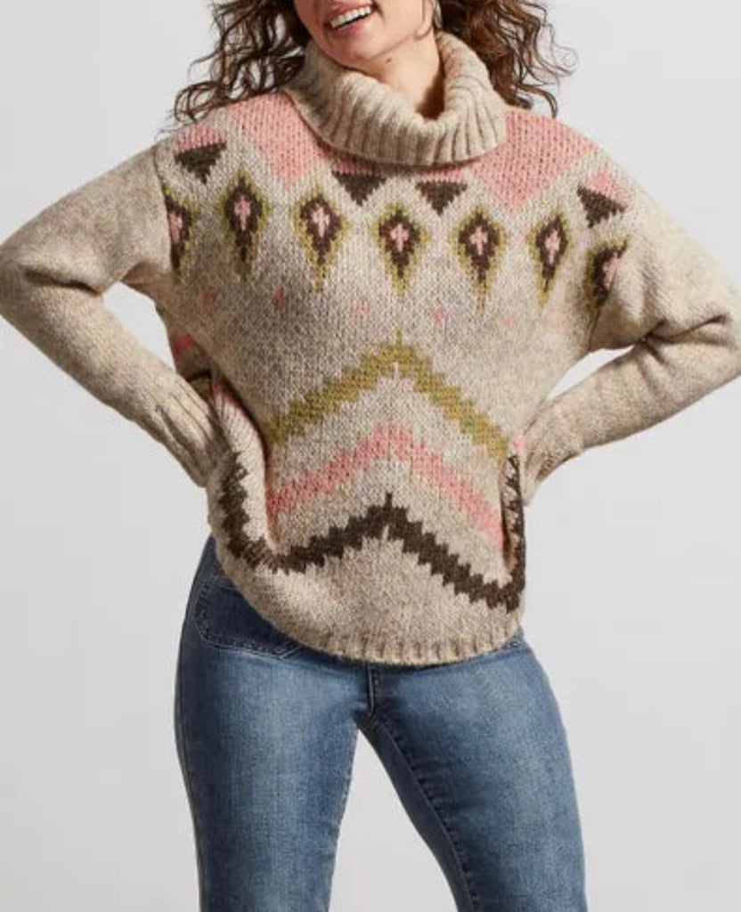 Oatmeal Turtleneck Sweater