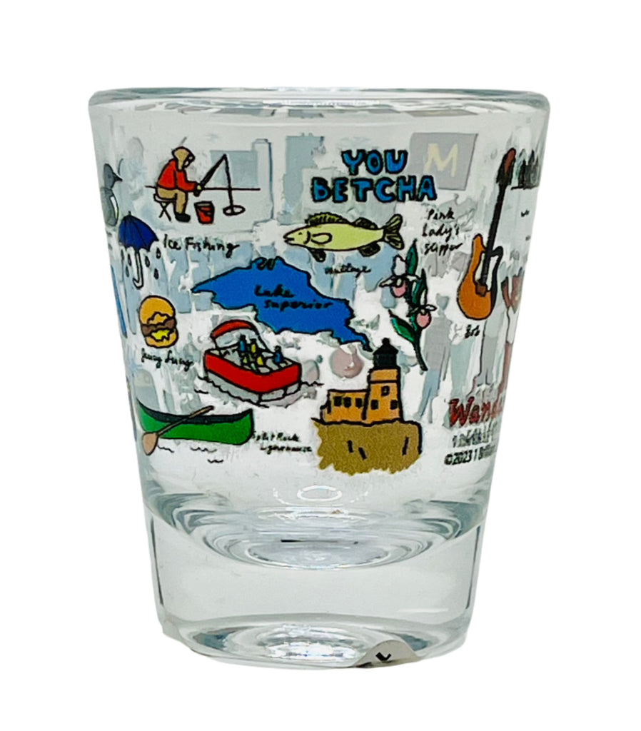 MN Wanderer Shot Glass  1 Brilliant Gift   